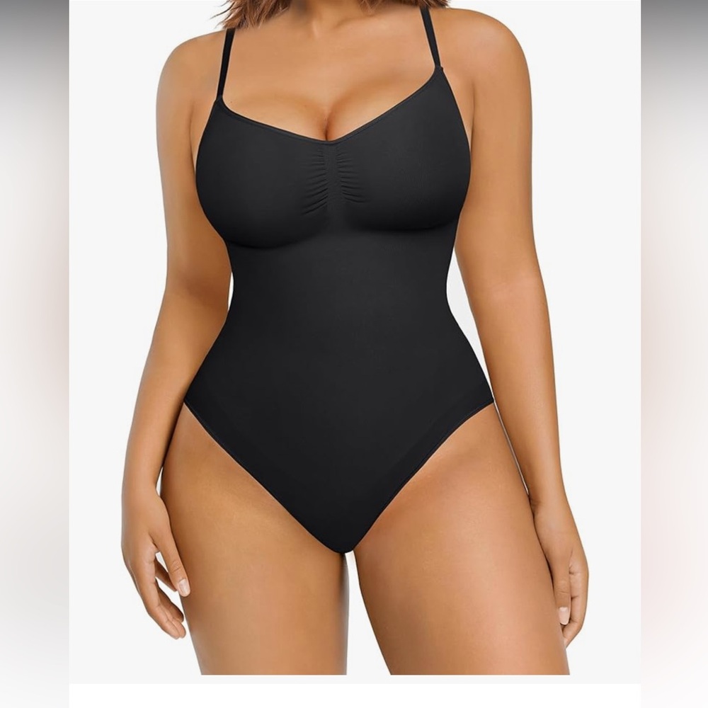 Sleek Black Women's Shapewear Bodysuit
